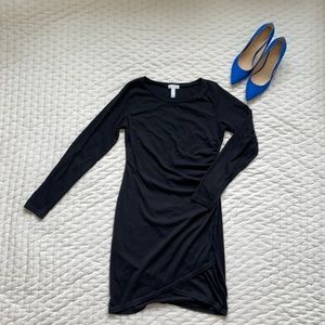 Leith ruched long sleeve bodycon dress